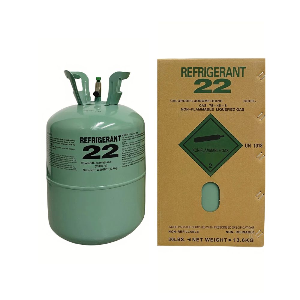 R22 Refrigerant 22lb Cylinder – 100% Virgin Gas, Factory Sealed, Free shipping