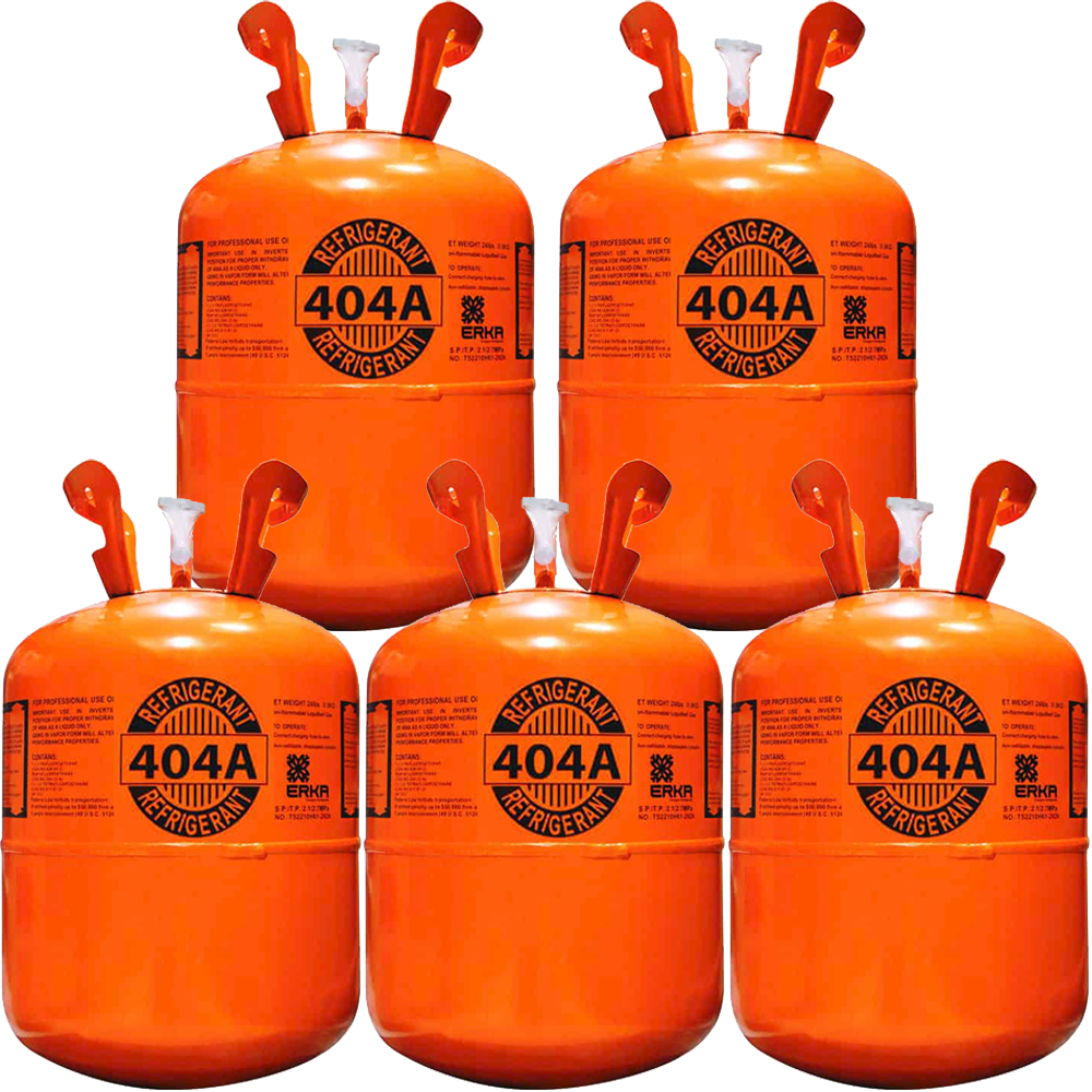 R404A Refrigerant 24lb Pack of 5 Cylinders