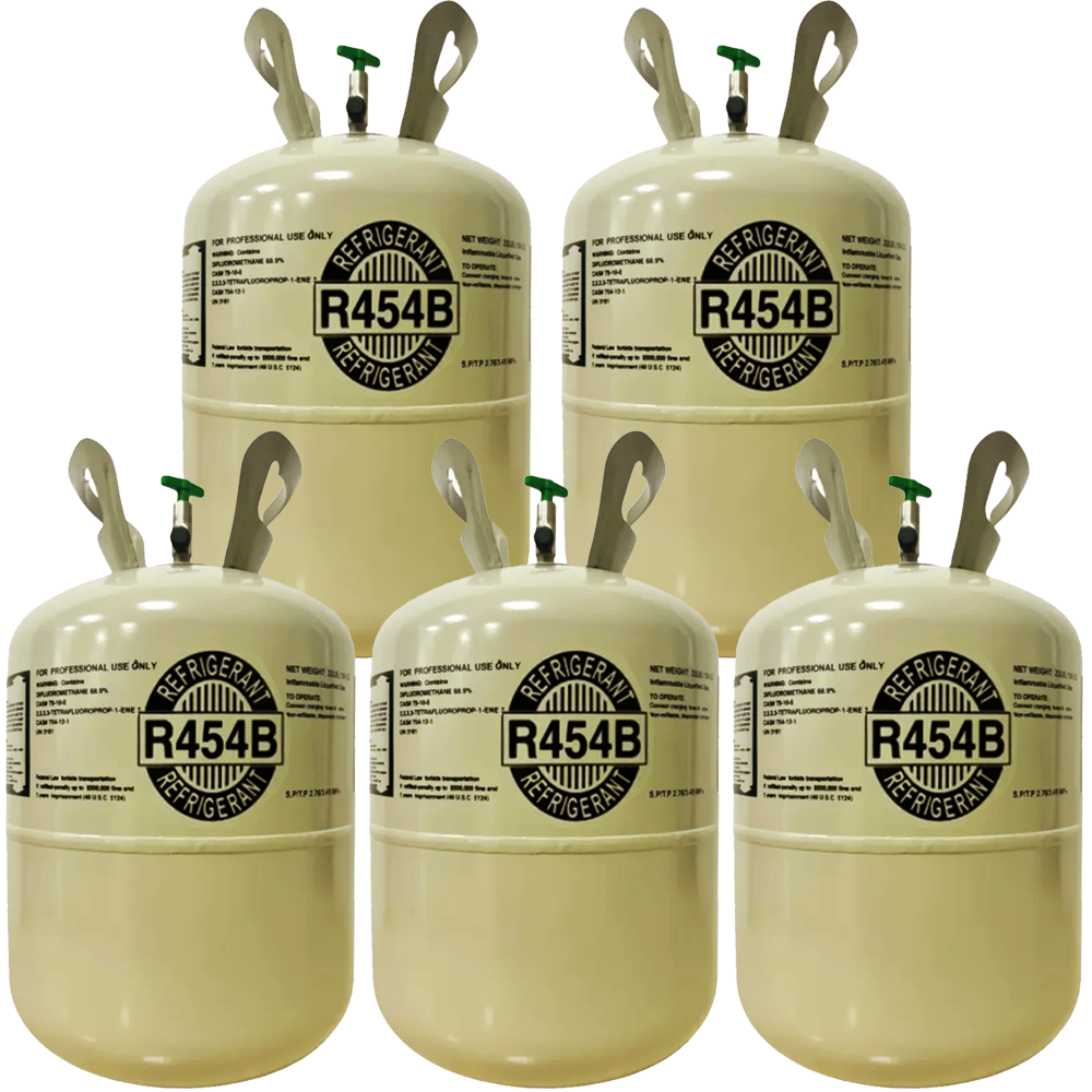 R454B Refrigerant 20.9lb Pack of 5 Cylinders