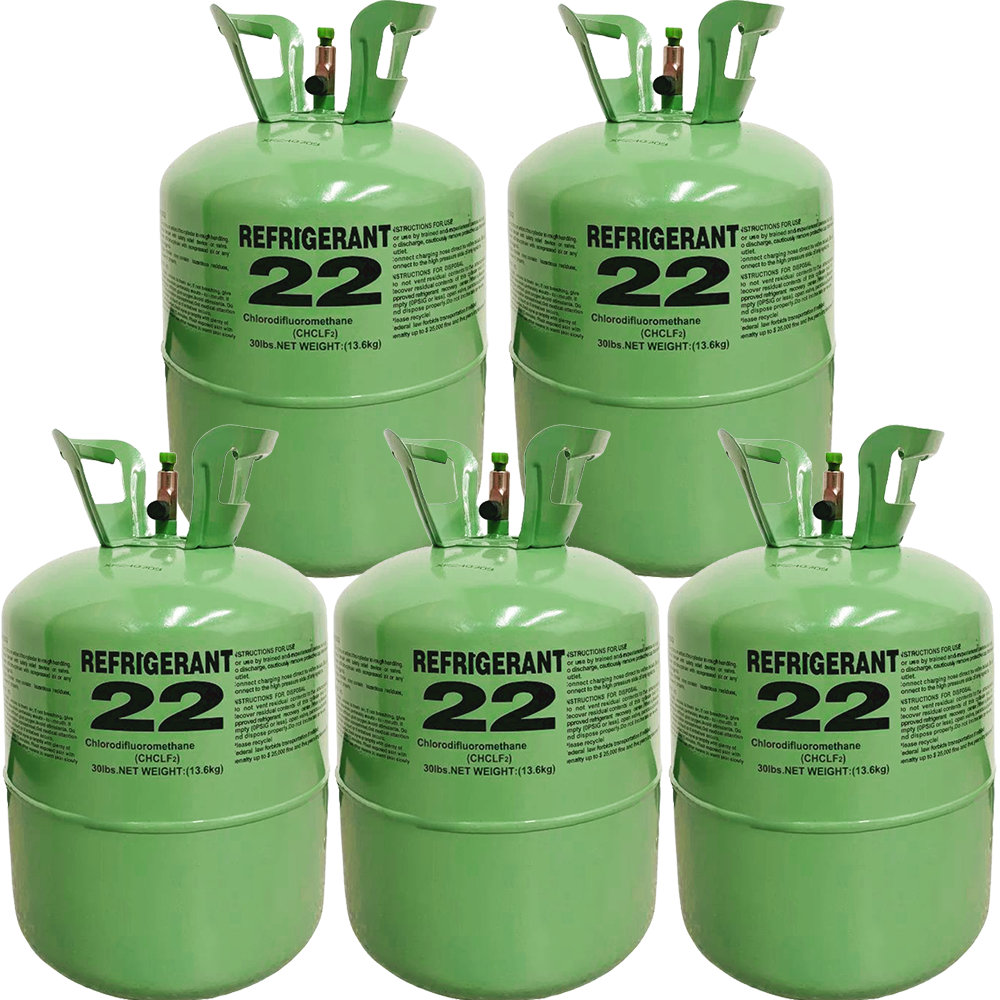 R22 Refrigerant 22lb Pack of 5 Cylinders