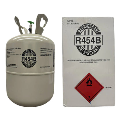 R454B Refrigerant 20.9lb Cylinder – 100% Virgin Gas, Factory Sealed, Free Shipping