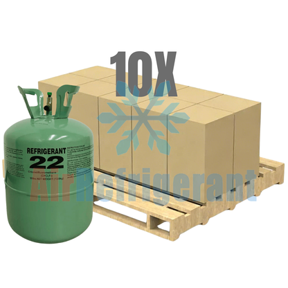 Wholesale R22 Refrigerant – 22lb Cylinders for Older Home AC Units (10 Cylinders / 220lb Total)