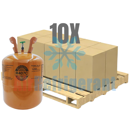 Wholesale R407C Refrigerant – 25lb Cylinders for Retrofit Systems Replacing R22 (10 Cylinders / 250lb Total)