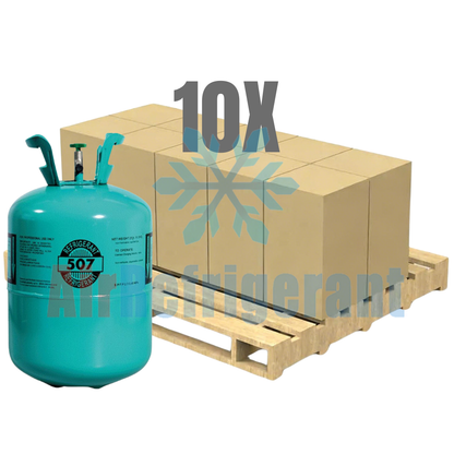Wholesale R507 Refrigerant – 25lb Cylinders for Low-Temperature Commercial Refrigeration Systems (10 Cylinders / 250lb Total)