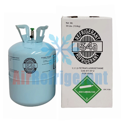 R134A Refrigerant 30lb (13.6kg) – For Car AC Repair, Easy to Use