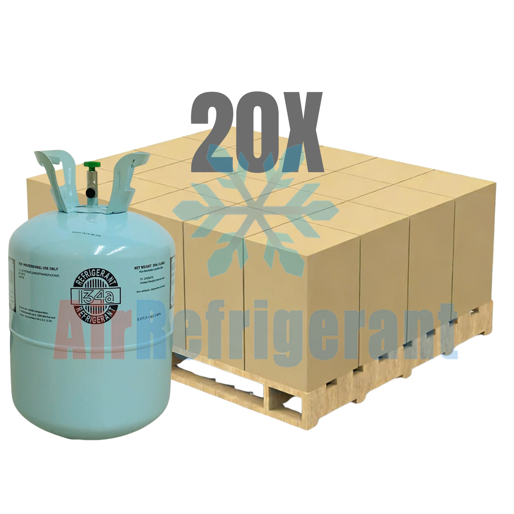 Wholesale R134A Refrigerant – 30lb Cylinders for Car AC Repair (20 Cylinders / 600lb Total)