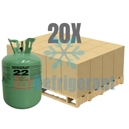 Wholesale R22 Refrigerant – 30lb Cylinders for Older Home AC Units (20 Cylinders / 600lb Total)