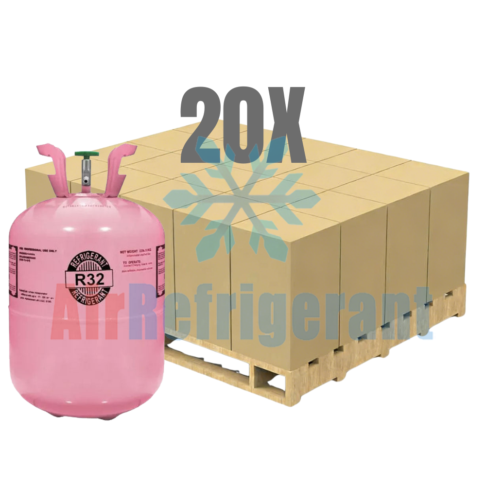 Wholesale R32 Refrigerant – 20lb Cylinders for Home AC & Heat Pumps (20 Cylinders / 400lb Total)