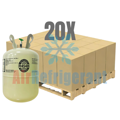 Wholesale R454B Refrigerant – 20lb Cylinders for Modern Home AC & Heat Pumps (20 Cylinders / 400lb Total)