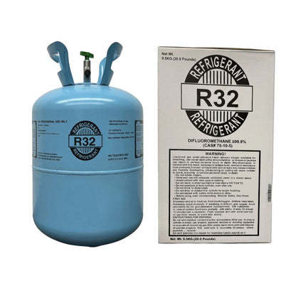 R32 Refrigerant 20.9lb Cylinder – 100% Virgin Gas, Factory Sealed, Free Shipping