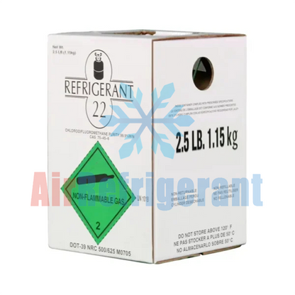 R22 Refrigerant 2.5lb (1.15kg) – For Older Home AC Units, Easy to Use