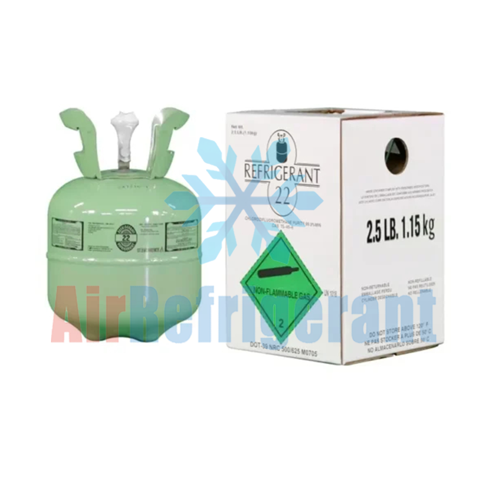 R22 Refrigerant 2.5lb (1.15kg) – For Older Home AC Units, Easy to Use