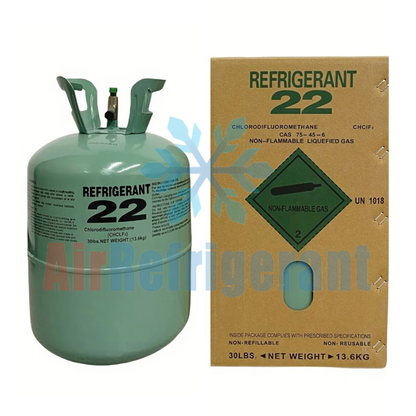 R22 Refrigerant 22lb (10.0kg) – For Older Home AC Units, Easy to Use