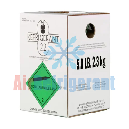 R22 Refrigerant 5lb (2.3kg) – For Older Home AC Units, Easy to Use