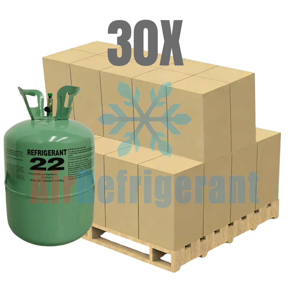 Wholesale R22 Refrigerant – 22lb Cylinders for Older Home AC Units (30 Cylinders / 660lb Total)