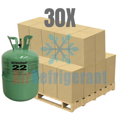 Wholesale R22 Refrigerant – 22lb Cylinders for Older Home AC Units (30 Cylinders / 660lb Total)