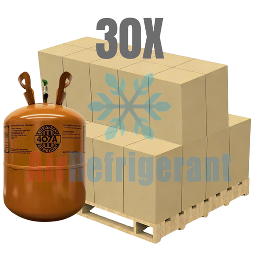 Wholesale R407A Refrigerant – 25lb Cylinders for For Commercial Refrigeration Systems (30 Cylinders / 750lb Total)