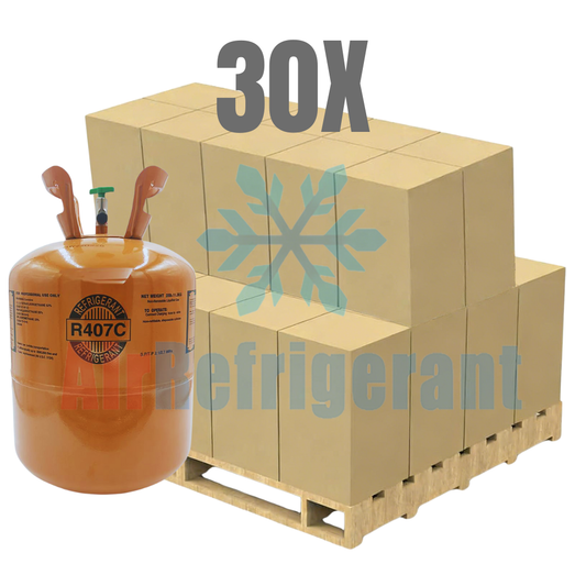 Wholesale R407C Refrigerant – 25lb Cylinders for Retrofit Systems Replacing R22 (30 Cylinders / 750lb Total)