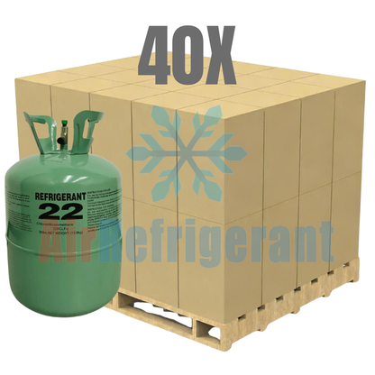 Wholesale R22 Refrigerant – 22lb Cylinders for Older Home AC Units (40 Cylinders / 880lb Total)