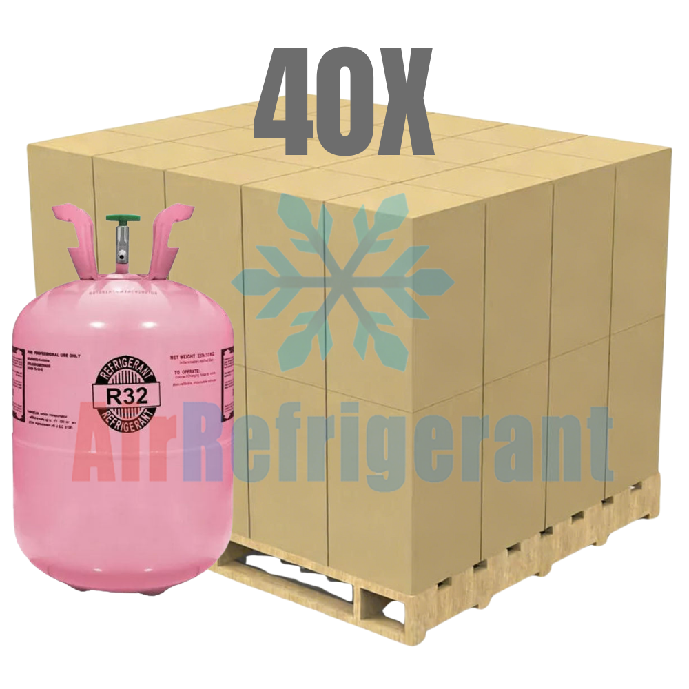 Wholesale R32 Refrigerant – 20lb Cylinders for Home AC & Heat Pumps (40 Cylinders / 800lb Total)