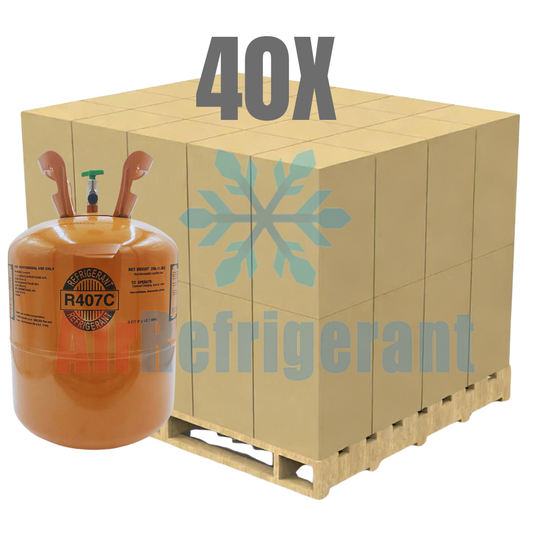 Wholesale R407C Refrigerant – 25lb Cylinders for Retrofit Systems Replacing R22 (40 Cylinders / 1000lb Total)
