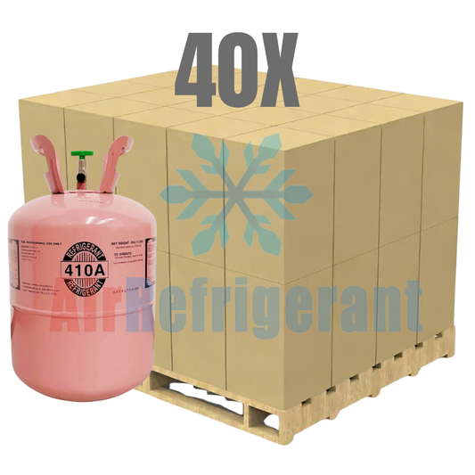 Wholesale R410A Refrigerant – 25lb Cylinders for Home Air Conditioners & Heat Pumps (40 Cylinders / 1000lb Total)