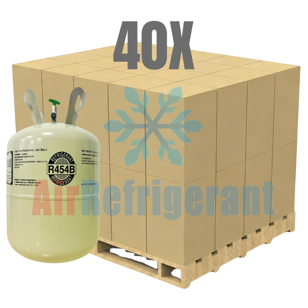 Wholesale R454B Refrigerant – 20lb Cylinders for Modern Home AC & Heat Pumps (40 Cylinders / 800lb Total)