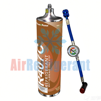 R407C Refrigerant 1.7lb (0.8kg) – For Older Home AC Units with Leak-Stop & UV Dye, Easy to Use