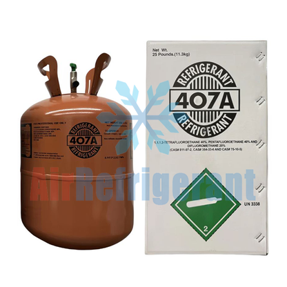 R407A Refrigerant 25lb (11.3kg) – For Commercial Refrigeration Systems, Easy to Use