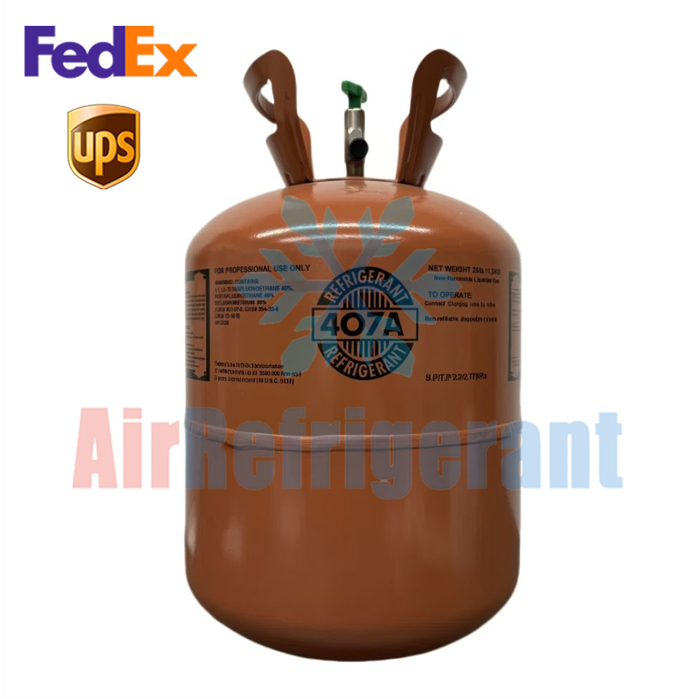 R407A Refrigerant 25lb (11.3kg) – For Commercial Refrigeration Systems, Easy to Use