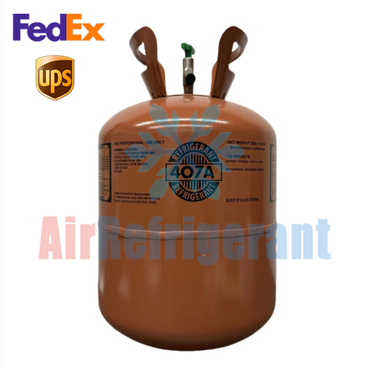 R407A Refrigerant 25lb (11.3kg) – For Commercial Refrigeration Systems, Easy to Use