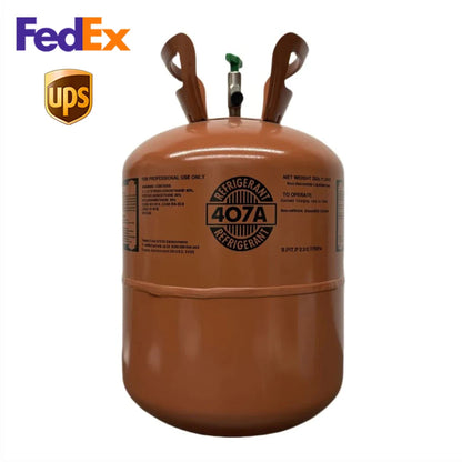 R407A Refrigerant 25lb Cylinder – 100% Virgin Gas, Factory Sealed, Free Shipping