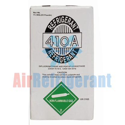 R410A Refrigerant 25lb (11.3kg) – For Home Air Conditioners & Heat Pumps, Easy to Use