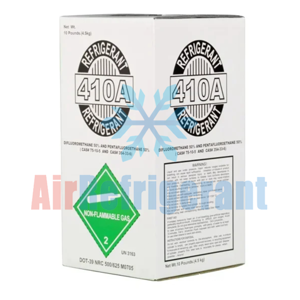 R410A Refrigerant 10lb (4.5kg) – For Home Air Conditioners & Heat Pumps, Easy to Use