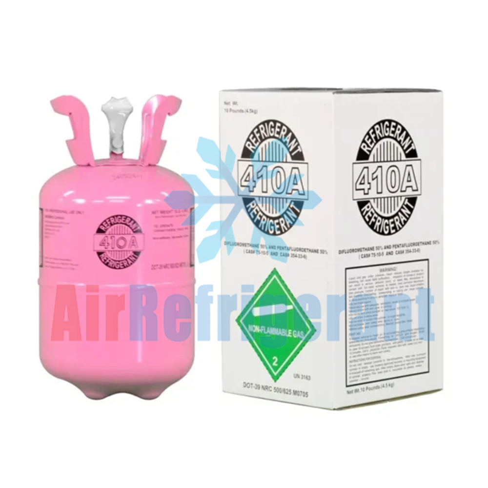 R410A Refrigerant 10lb (4.5kg) – For Home Air Conditioners & Heat Pumps, Easy to Use