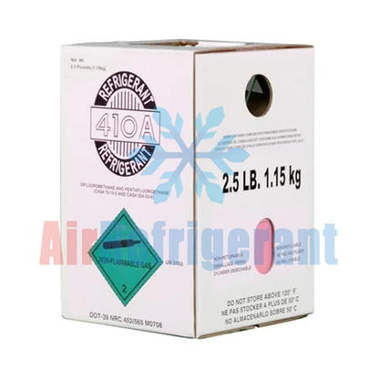 R410A Refrigerant 2.5lb (1.15kg) – For Home Air Conditioners & Heat Pumps, Easy to Use