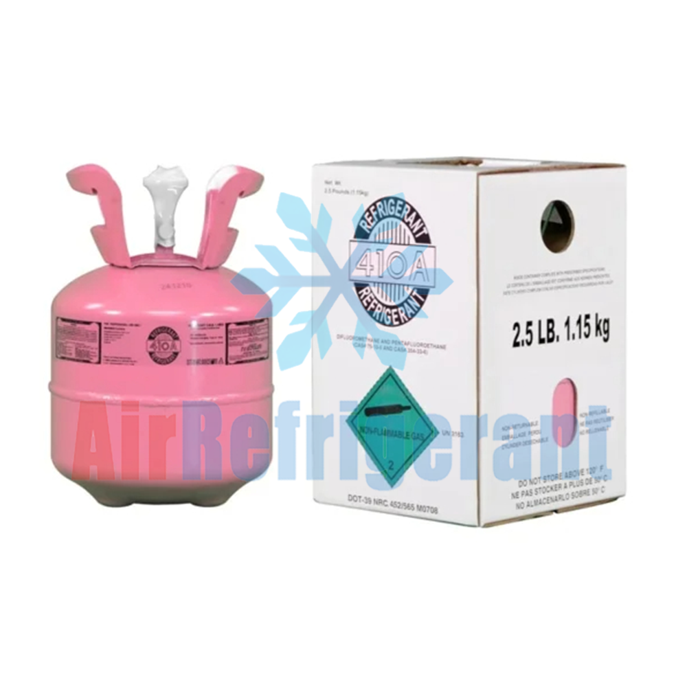 R410A Refrigerant 2.5lb (1.15kg) – For Home Air Conditioners & Heat Pumps, Easy to Use