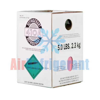 R410A Refrigerant 5lb (2.3kg) – For Home Air Conditioners & Heat Pumps, Easy to Use