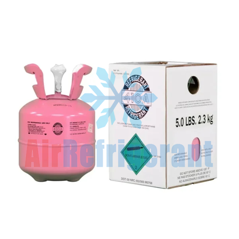 R410A Refrigerant 5lb (2.3kg) – For Home Air Conditioners & Heat Pumps, Easy to Use