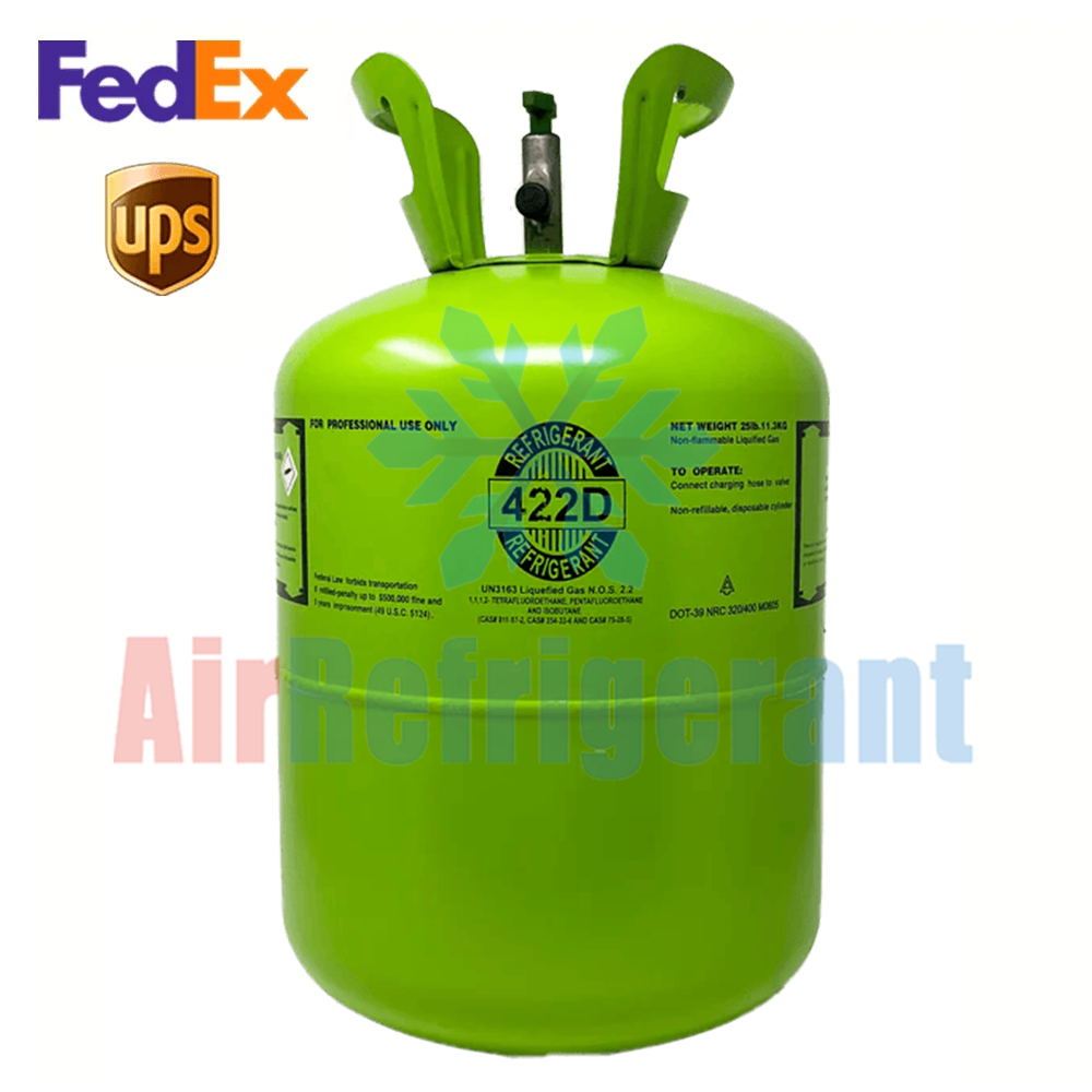 R422D Refrigerant 25lb (11.3kg) – For Commercial Refrigeration Systems Replacing R22, Easy to Use