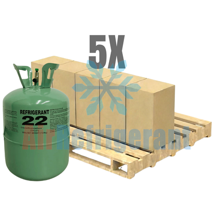 Wholesale R22 Refrigerant – 30lb Cylinders for Older Home AC Units (5 Cylinders / 150lb Total)