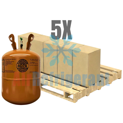 Wholesale R407A Refrigerant – 25lb Cylinders for For Commercial Refrigeration Systems (5 Cylinders / 125lb Total)