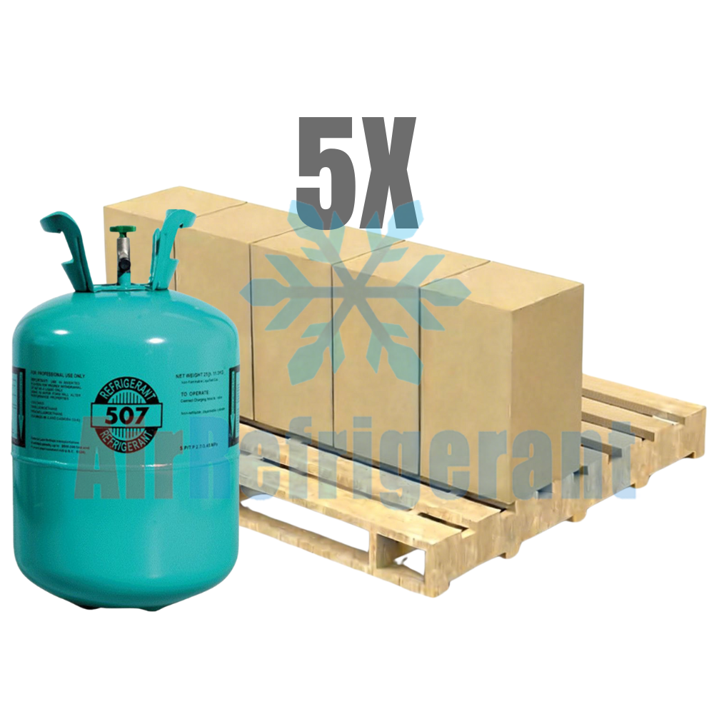 Wholesale R507 Refrigerant – 25lb Cylinders for Low-Temperature Commercial Refrigeration Systems (5 Cylinders / 125lb Total)