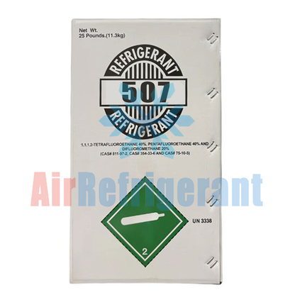 R507 Refrigerant 25lb (11.3kg) – For Low-Temperature Commercial Refrigeration Systems, Easy to Use