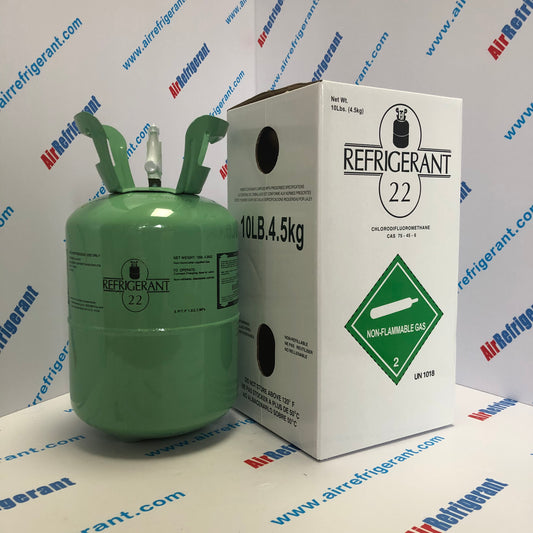 R22 Refrigerant 10lb (4.5kg) – For Older Home AC Units, Easy to Use