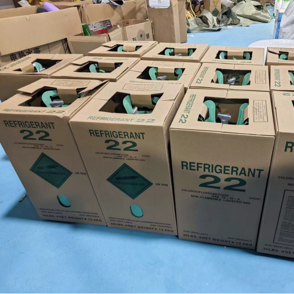 R22 Refrigerant 30lb Cylinder – 100% Virgin Gas, Factory Sealed, Free shipping