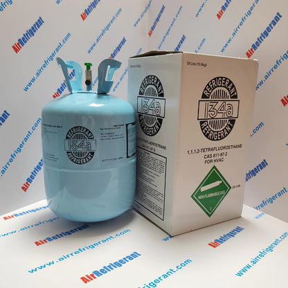 R134A Refrigerant 30lb (13.6kg) – For Auto, Home AC & Refrigerator Repair, Easy to Use