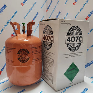 R407C Refrigerant 25lb (11.3kg) – For Retrofit Systems Replacing R22, Easy to Use