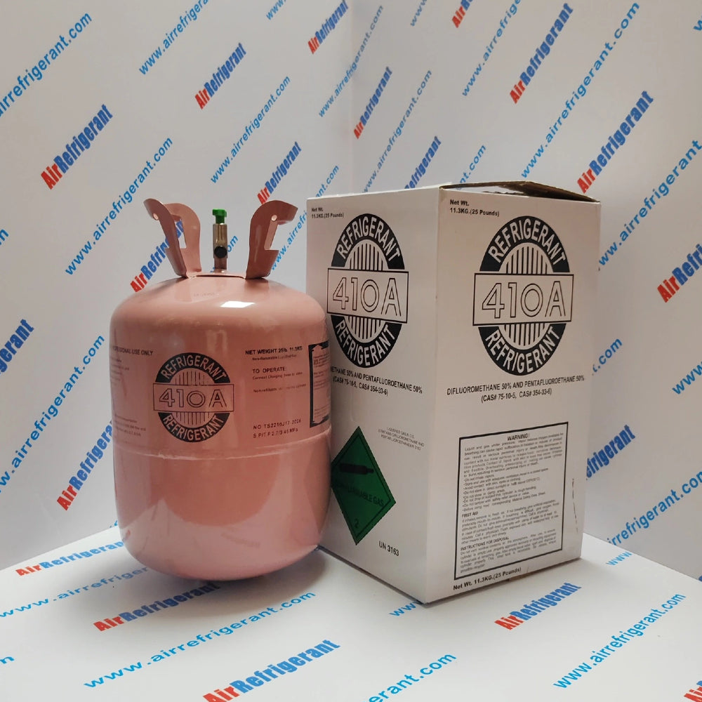 R410A Refrigerant 25lb (11.3kg) – For Home Air Conditioners & Heat Pumps, Easy to Use