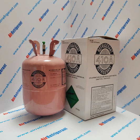 R410A Refrigerant 25lb (11.3kg) – For Home Air Conditioners & Heat Pumps, Easy to Use